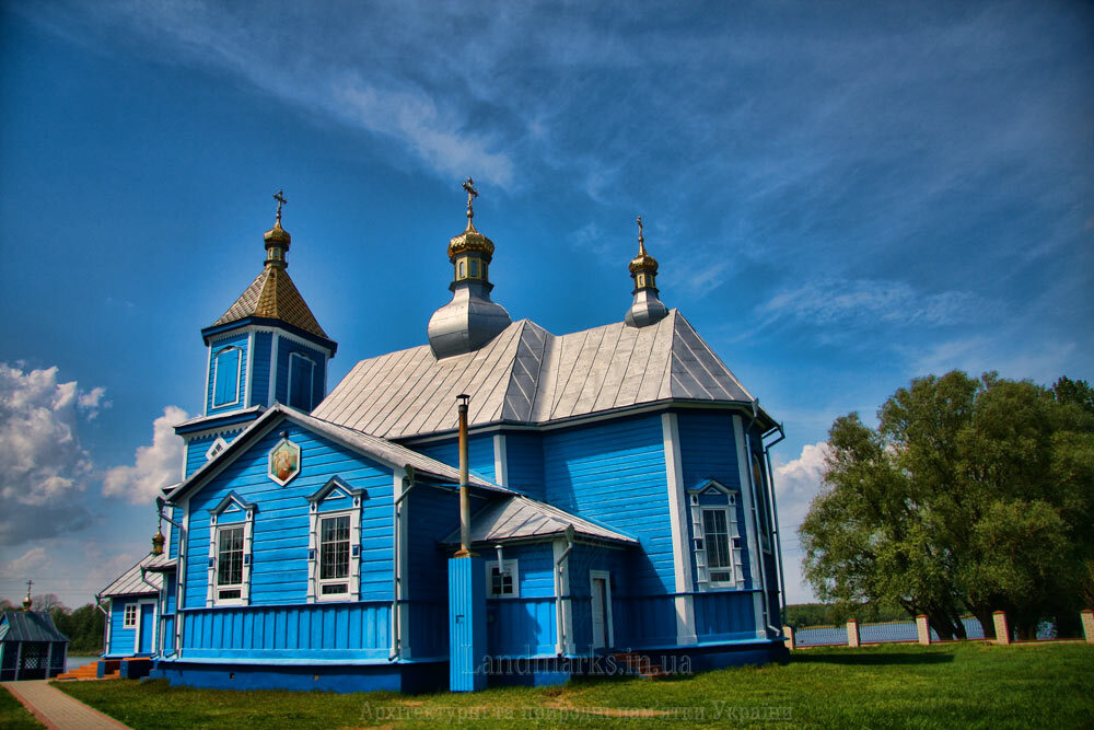 Церква Казанської ікони Божої Матері, 1901 року побудови. Піща. Волинь