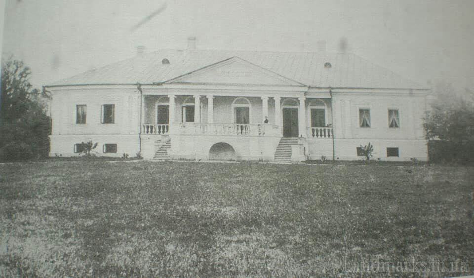 Парковий фасад, фото 1914 р Архівні фотографії Житомирських палаців