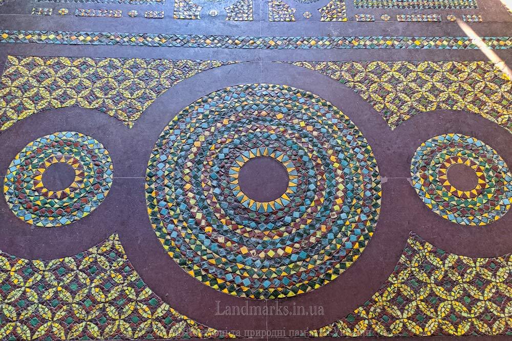 підлога в Михайлівському храмі, Видубицький монастир