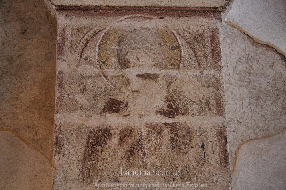 Фреска на західній пілястрі в храмі з аркадою Судак