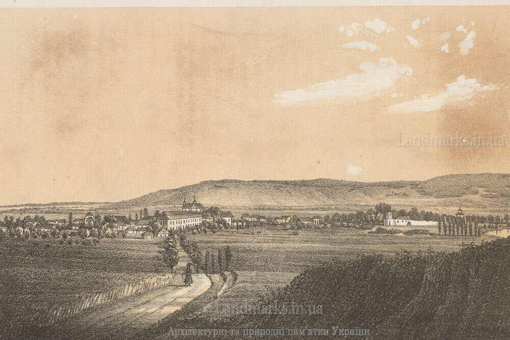 Вид на Білий Камінь - літографія Мацея Боґуша Зиґмунта Стенчинського, 1848 рік