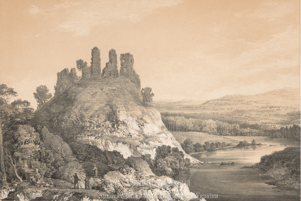 Літографія Наполеона Орди Губківський замок