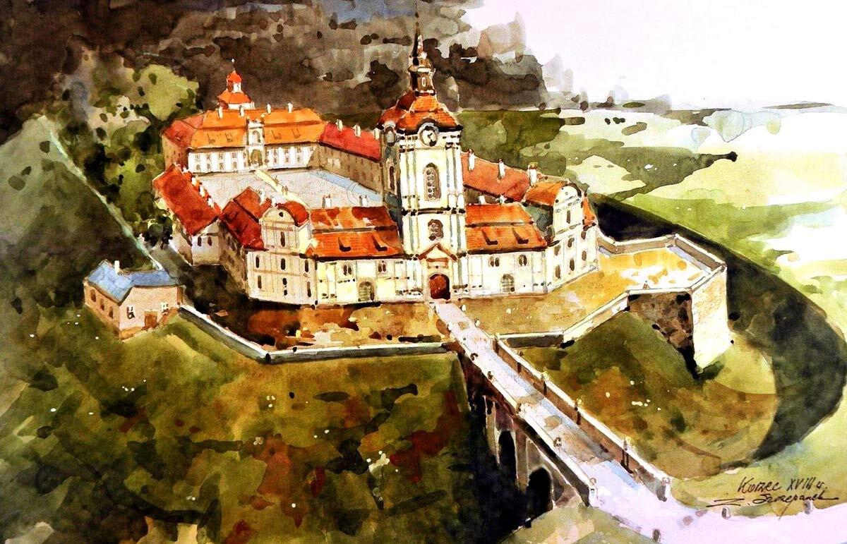 Замок в Корці Korzec - zamek w XVIII wieku