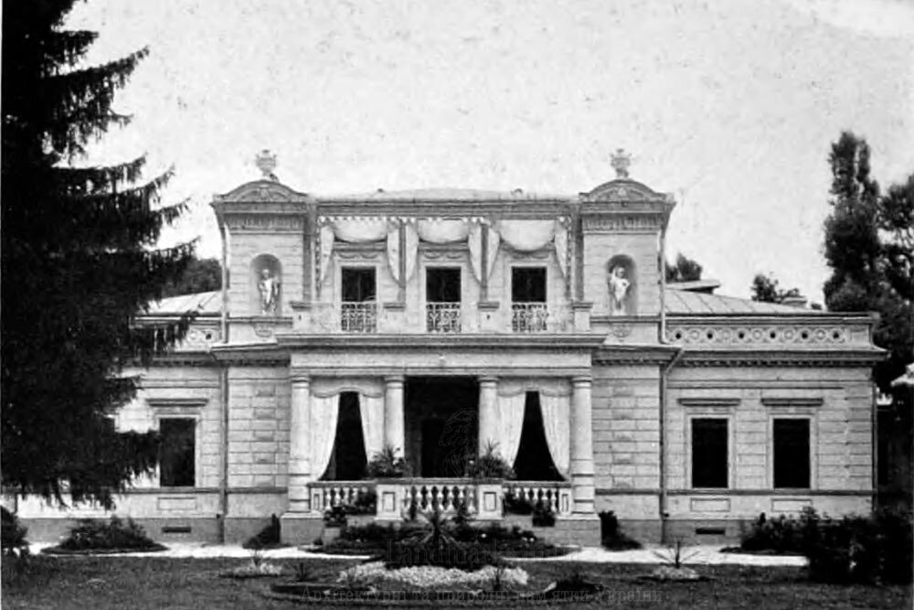 Архівні фотографії палацу в Тростянці 1916 рік