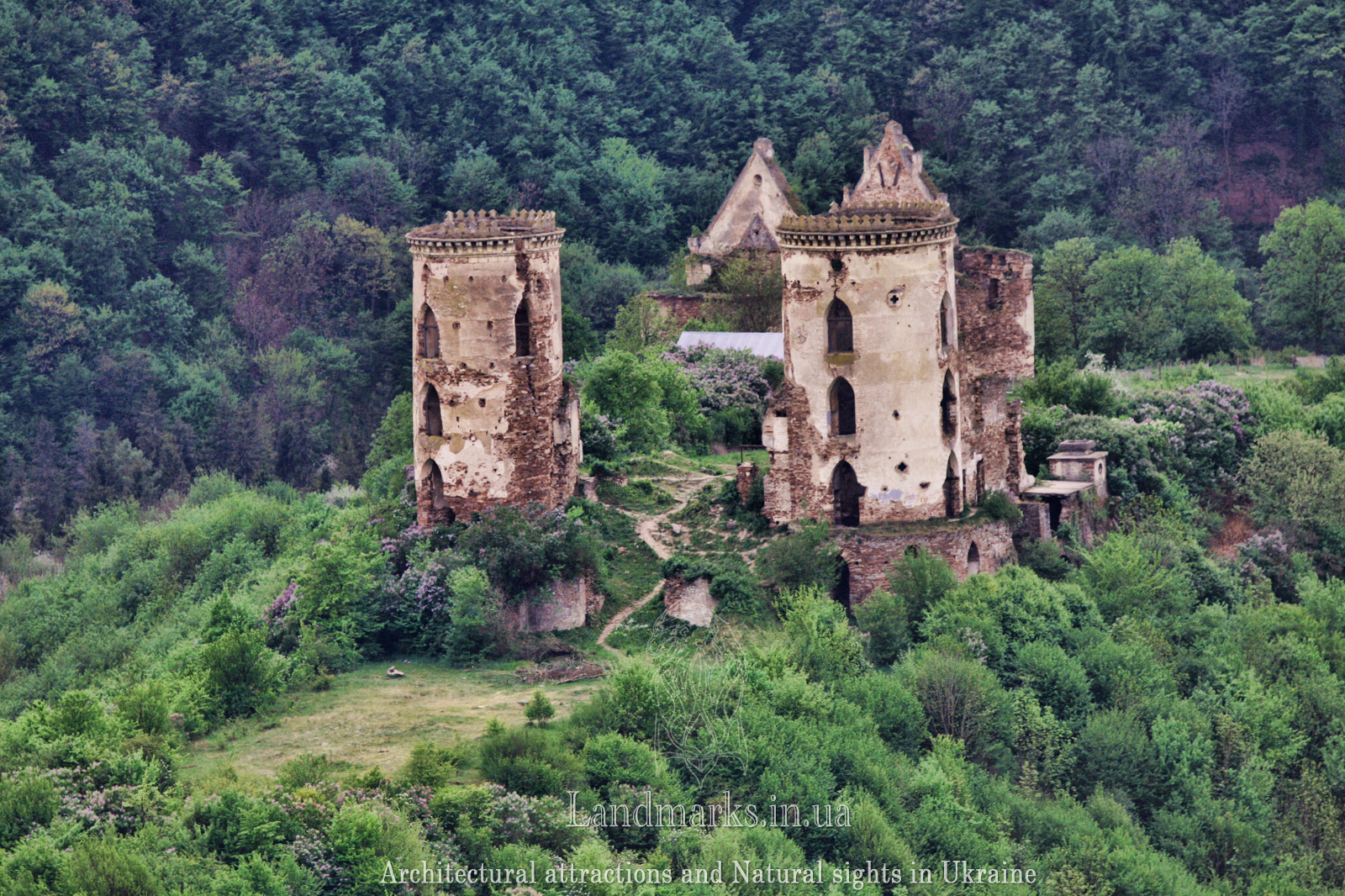 Ruiny zamku w Czerwonogrodzie  Czerwonogród Червоногруд Червоногород