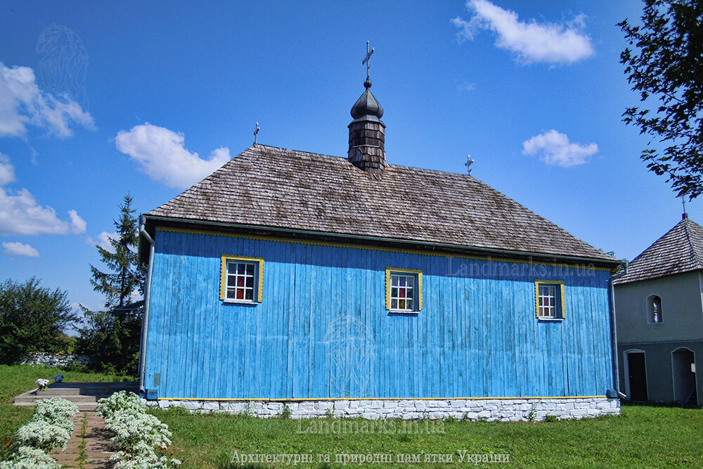 A hut-type church in Kozyn, Podillia. Wooden churches of Ternopil region