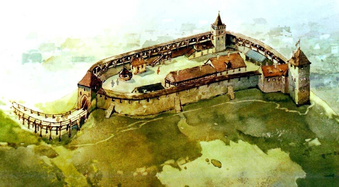 Замок в Кременці Krzemieniec - zamek na Górze Bony (XVII wiek)