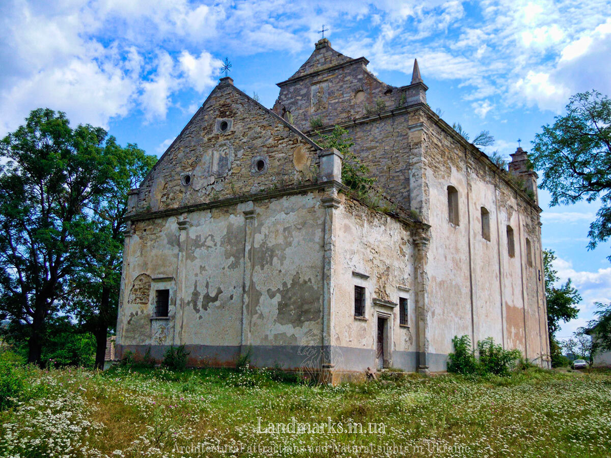 Костел в Личківцях, Lytschkiwzi, Kościół u Liczkowce  z 1728 roku – w ruinie