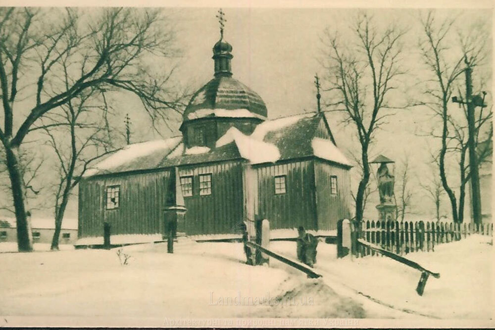 Старі зображення храмів України, церква в Плотичі