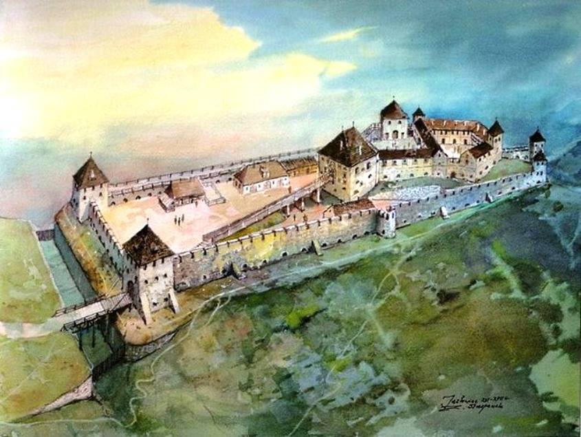 Замок в Язлівці Zamek w Jazłowcu (XVII wieki)