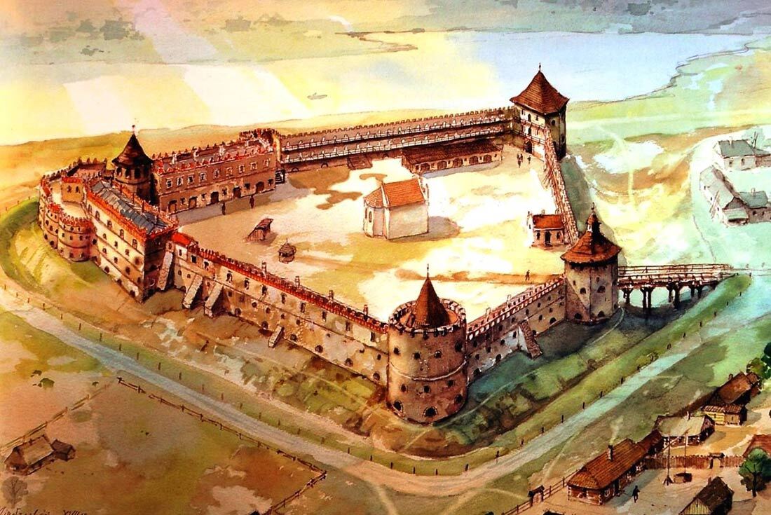 Меджибозький замок, фортеця в Меджибожі. Zamek w Międzyborzu (XVII wiek)