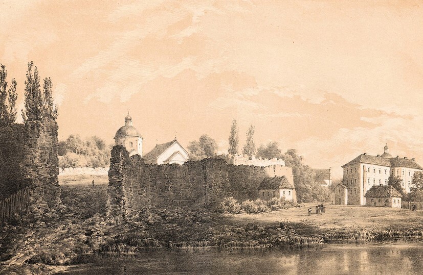 Руїни замку в Барі, Василіанський костел та кляштор. Н. Орда