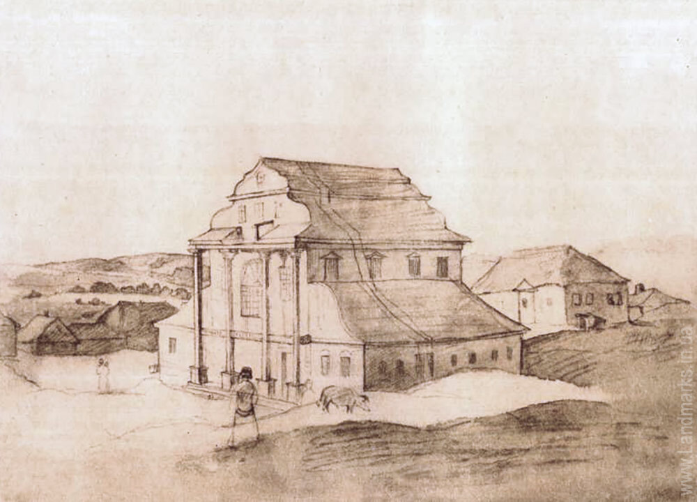 Synagogue, paper, sepia, September - October, 1846.