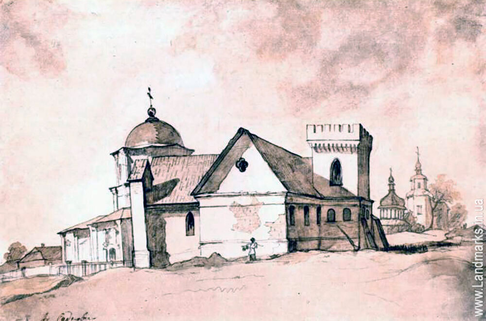 В Седніві, папір, сепія, квітень, 1846 р.